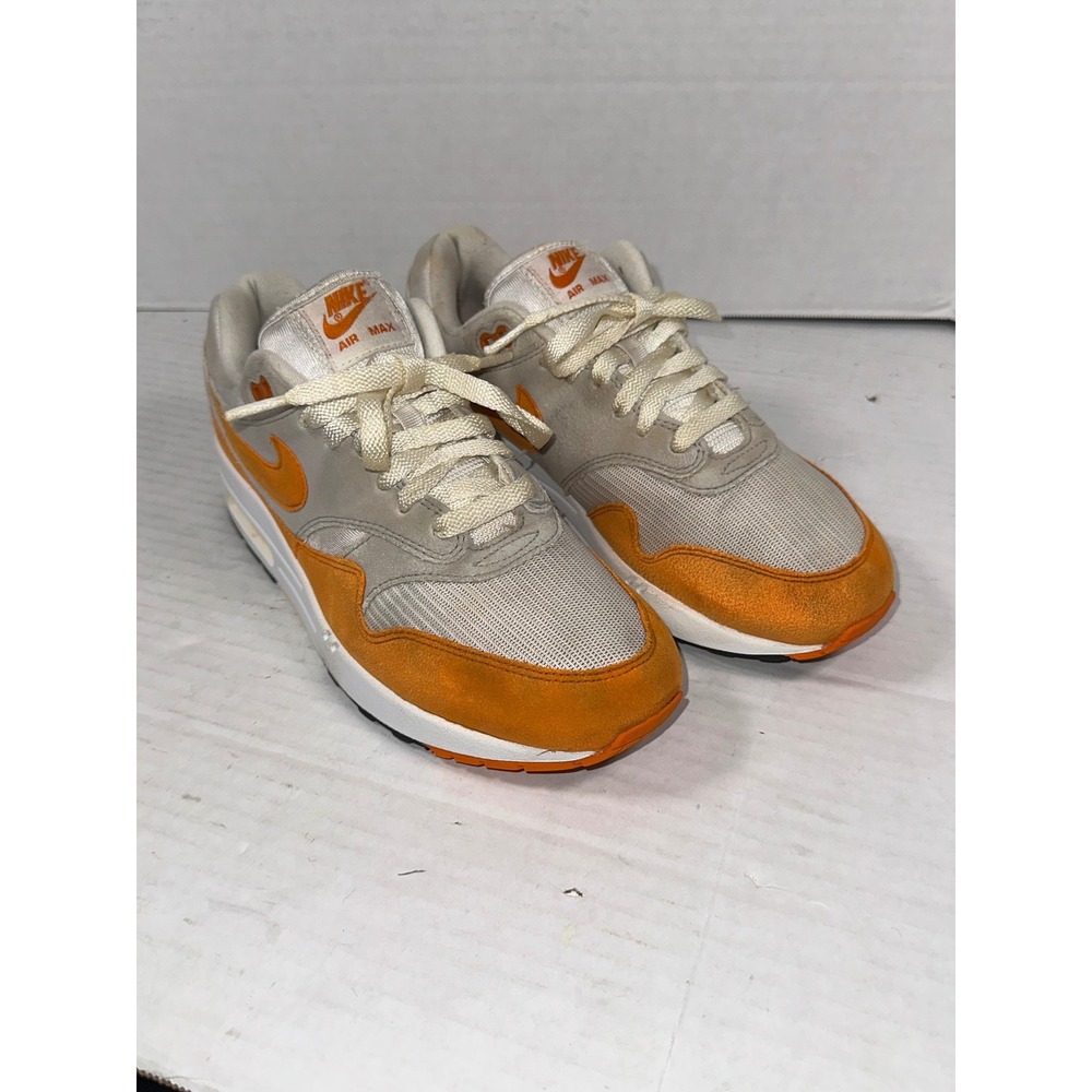 Nike Air Max 1‎ Magma Orange White Grey Mens Size 8 DC1454-101 Low Top Sneakers
